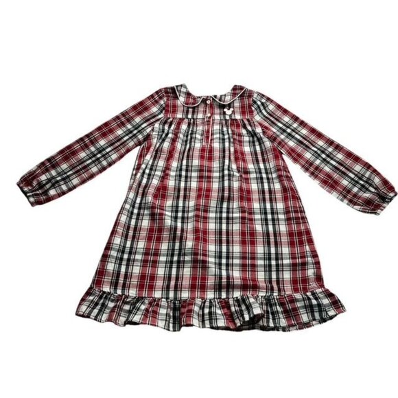 Disney Girls Plaid Mickey Mouse Nightgown Size 9-10 Years - Picture 1 of 6